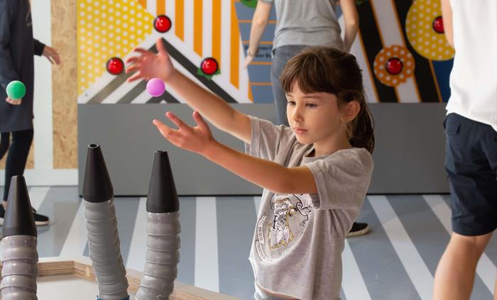 Young person, Using Bernoulli  Blower